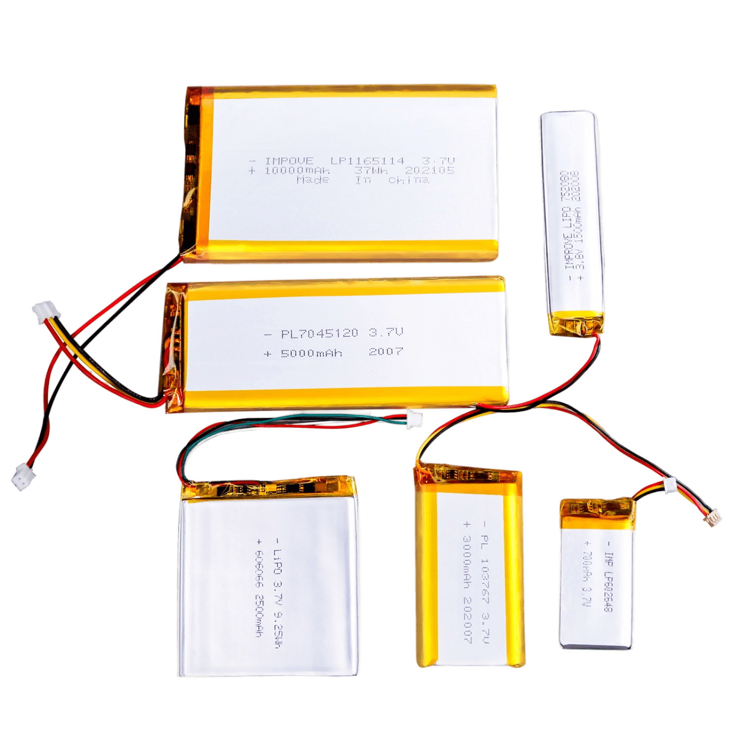 Standard Lipo Battery 3.7V | IMPROVE BATTERY