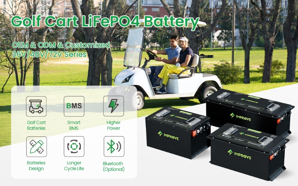 IMPROVE BATTERY --lithium battery (LiFePO4) for Golf Cart