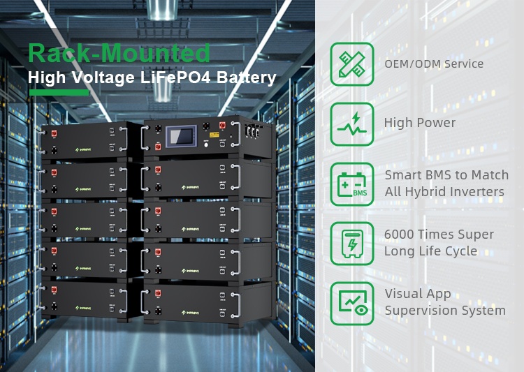 IMPROVE High-Voltage rack mounted LiFePO4 battery